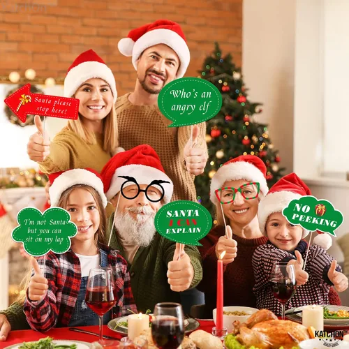 Miniatura 7 de KatchOn, Accesorios para cabina de fotos de Navidad, paquete de 47, pequeños bricolaje, decoraciones de Navidad para interiores, exteriores