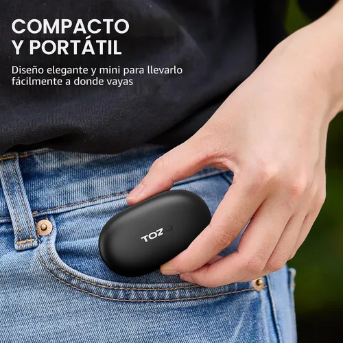 Miniatura 7 de TOZO Auriculares inalámbricos con micrófono integrado, llamadas claras, ergonómicos, ligeros, Bluetooth de 5.3 pulgadas, impermeables, sonido