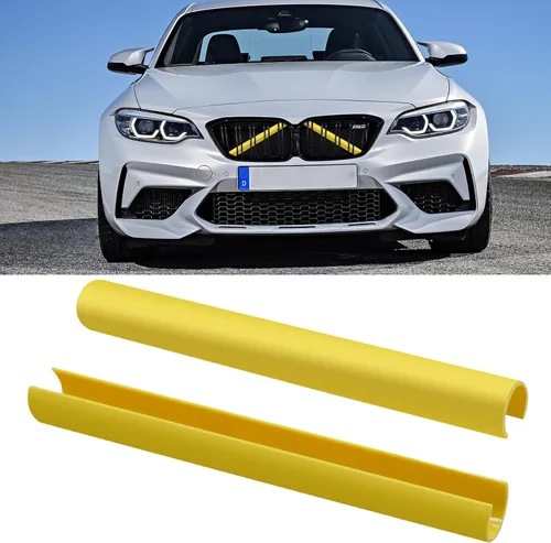 Miniatura 16 de Jaronx Compatible con Cubierta de Soporte en V de BMW, Insertos de Parrilla Frontal Cubiertas de Moldura de Soporte en V Compatibles con BMW