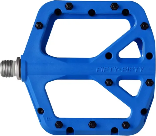 Miniatura 17 de FIFTY-FIFTY Pedales de bicicleta de montaña, compuesto de nailon MTB antideslizante, pedales de bicicleta de 9/16 pulgadas, plataforma plana ligera