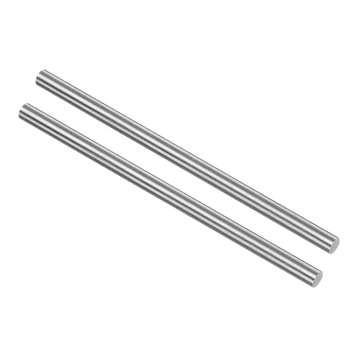 Miniatura 18 de uxcell 2 piezas varillas redondas de acero, 10 mm x 60 mm de acero de alta velocidad (HSS) Barra de torno herramienta, para eje, engranaje, taladro