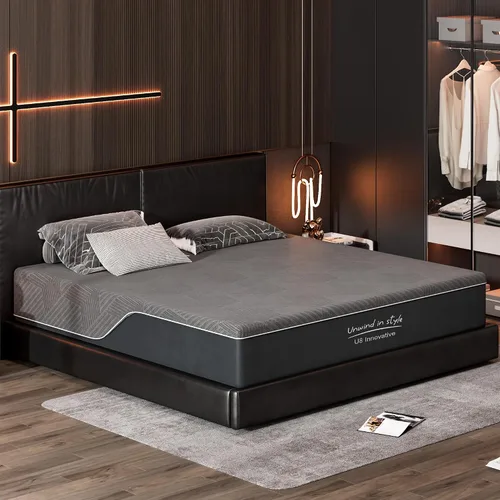 Miniatura 12 de sogesfurniture Colchón de tamaño individual, colchón de espuma viscoelástica de gel de carbón de bambú de 10 pulgadas para un sueño cómodo y un