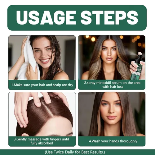 Miniatura 6 de 5% Minoxidil for Men & Women - Minoxidil Spray for Hair Growth with Biotin & Rosemary, Topical Treatment for Thinning Hair, Beard & Scalp, Extra