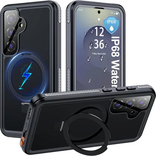 Miniatura 14 de ANTSHARE Funda magnética para Samsung Galaxy S25 FE, impermeable, con protector de pantalla integrado y protección de cámara