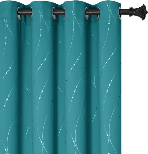 Miniatura 19 de BUHUA - Paneles de cortinas opacas para sala de estar, cortinas grises con aislamiento térmico, cortinas de ventana para dormitorio - 72 pulgadas
