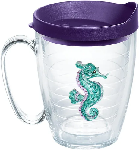 Tervis Tropical Animal Collection - Vaso aislado de doble pared hecho en Estados Unidos mantiene las bebidas frías y calientes, 16 onzas, taza,