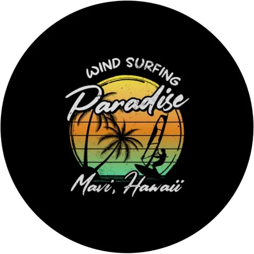 Miniatura 3 de Windsurf Paradise Maui Hawaii PopGrip intercambiable de Sailboard Windsurf PopSockets