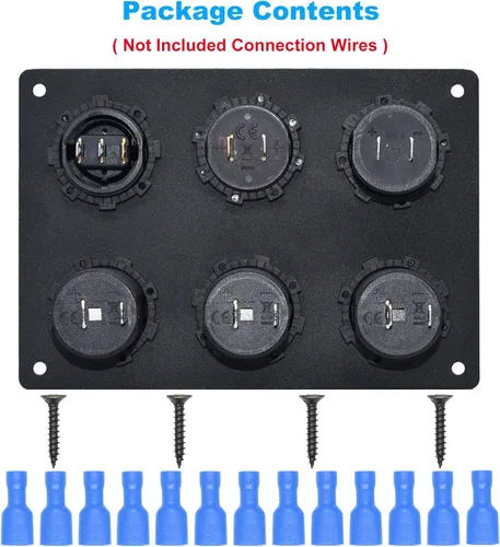 Miniatura 6 de Enchufe de cargador USB dual 2.1A y 2.1A + voltímetro LED + adaptador de encendedor de cigarrillos de 3 enchufes Toma de corriente de 12V + Verde