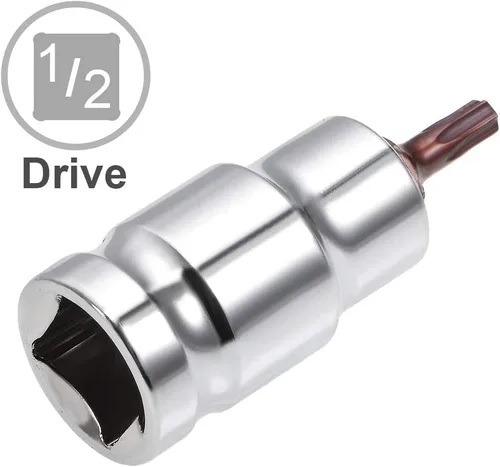 Miniatura 3 de uxcell Longitud del acero 180.4 ft m del zócalo S2 de la broca Torx de la impulsión de 1/2 pulgada T25