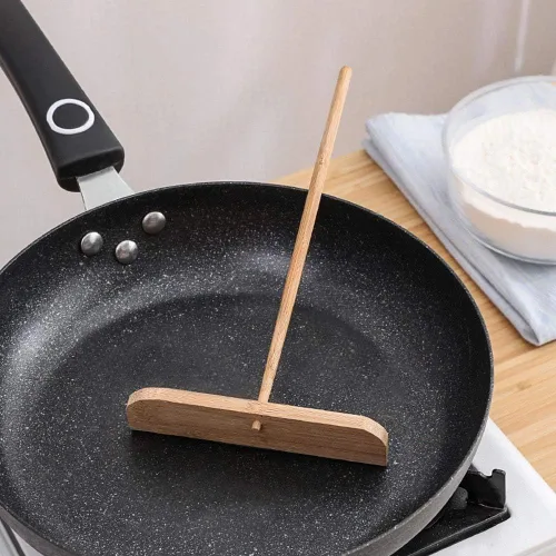 Miniatura 5 de mollensiuer Esparcidores de madera para crepé, 2 piezas, crepé para crepé, herramienta para hacer crepé