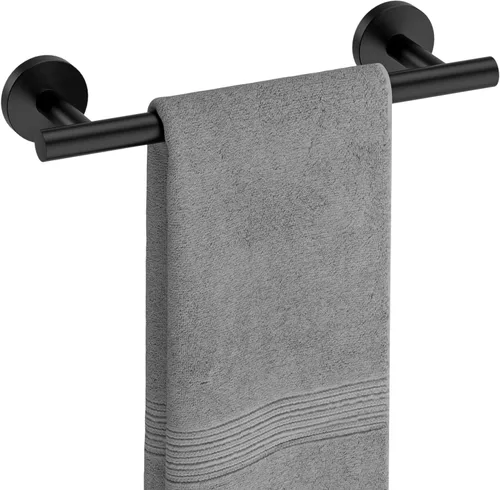 Miniatura 27 de USHOWER Barra de toalla cromada pulida, toallero de 18 pulgadas para montaje en pared de baño, varilla de toalla de acero inoxidable SUS304 Cromo