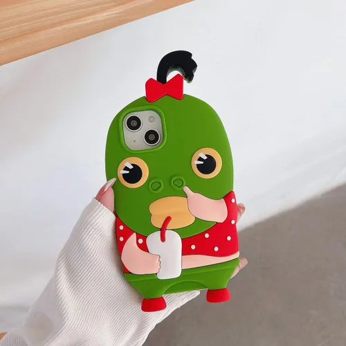 Miniatura 2 de Funda fea para iPhone 13 Pro, fundas de teléfono Kawaii de silicona 3D de dibujos animados de peces feos divertidos para iPhone 13 Pro, bonita funda