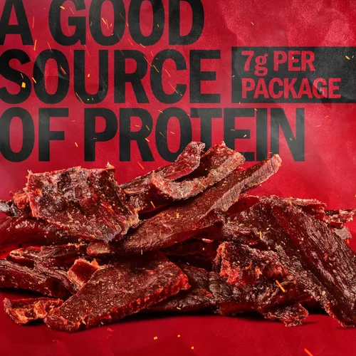 Miniatura 4 de Jack Link's Paquete múltiple de 5 unidades de carne seca de res, original, 5, bolsas de 0.625 onzas. Bocadillo de carne sabrosa para almuerzos