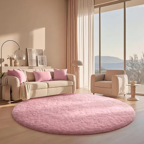 Miniatura 8 de Ophanie Alfombra Verde de Césped, Alfombras de Área para Dormitorio, Alfombra Shag Esponjosa de 4x6 pies, Suave Peluda Afelpada Linda para Niños 7