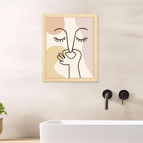 Miniatura 6 de TUXVAKY Arte de Pared de Baño Decoración Boho Imágenes de Arte de Pared Graciosas Carteles de Decoración de Pared de Baño