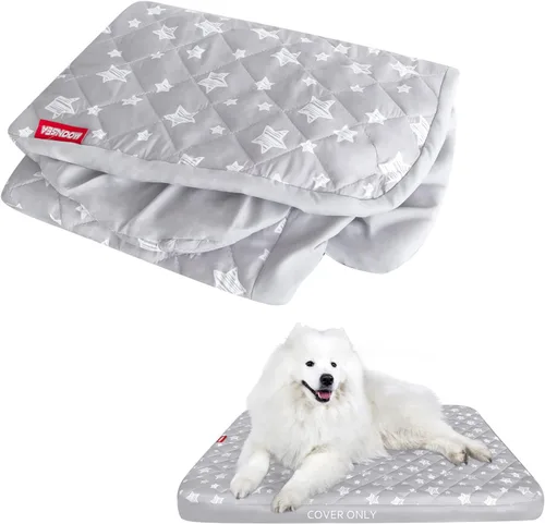 Miniatura 11 de Fundas impermeables de repuesto para cama de perro, lavables y fáciles de quitar, funda acolchada silenciosa para cama de mascotas, bonito estampado