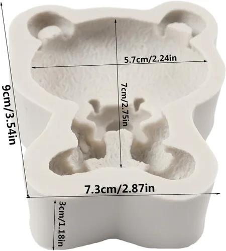 Miniatura 2 de Moldes de silicona para fondant, molde de chocolate de oso para osos de peluche, decoración de pasteles, decoración de cupcakes, caramelo de Estilo b