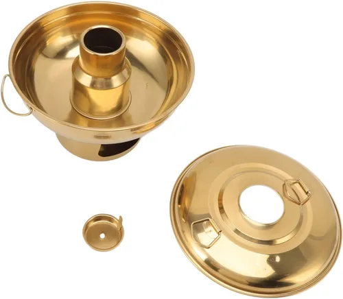 Miniatura 5 de Olla de acero inoxidable portátil de carbón de leña pequeña olla de hielo seco pequeña para una persona té de leche para suministros para el hogar