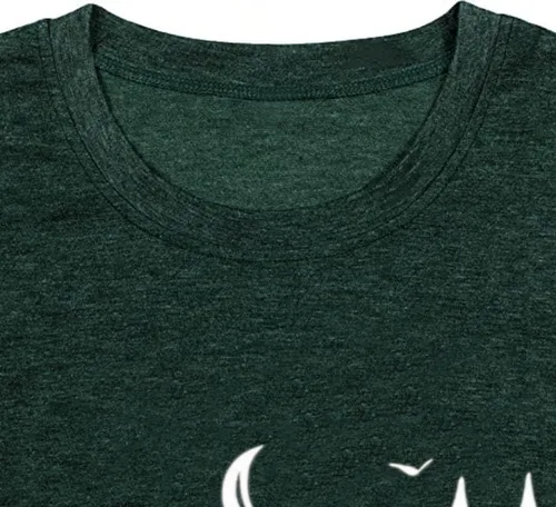 Miniatura 5 de Camisetas sin mangas de senderismo y montaña para mujer, divertidas camisetas de entrenamiento con gráficos de pino y amanecer, camisetas de verano