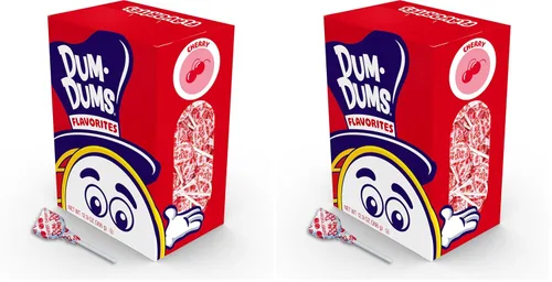 Miniatura 16 de Dum Dums Paletas de Soda de Crema - Caja de Dulces a Granel con Paletas Envueltas Individualmente, Chupetas Gourmet de un Solo Sabor - 50