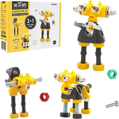 Miniatura 12 de The Off Bits ArtBit - Juego de construcción de juguetes robot, ideas educativas para regalos de Pascua, kit de aprendizaje de actividades STEM, kit