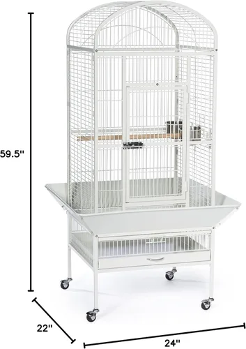 Miniatura 7 de Prevue Pet Products 34522 Dometop - Jaula para pájaros, grande, color blanco tiza Blanco (Chalk White)