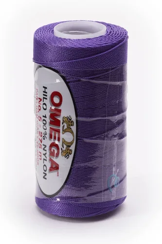 Miniatura 27 de Nylon NO.5 by Omega - Cuerda fuerte 100% nailon para ganchillo fino y manualidades - Color: 04 amarillo claro