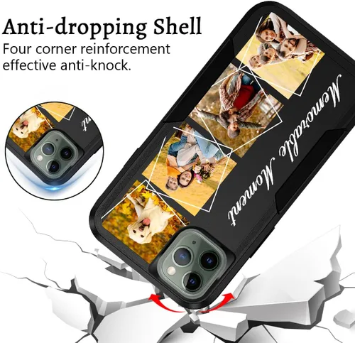 Miniatura 4 de Fundas de teléfono personalizadas con múltiples imágenes para iPhone 11 Pro Max, imágenes personalizadas, protección contra caídas, cuerpo completo