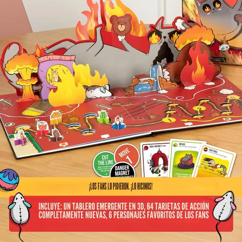 Miniatura 3 de Exploding Kittens: El Juego de Mesa - El Juego de Fiesta Lleno de Acción para Celebrar el 10º Cumpleaños - 2-6 Jugadores a Partir de 7 Años - Ideal
