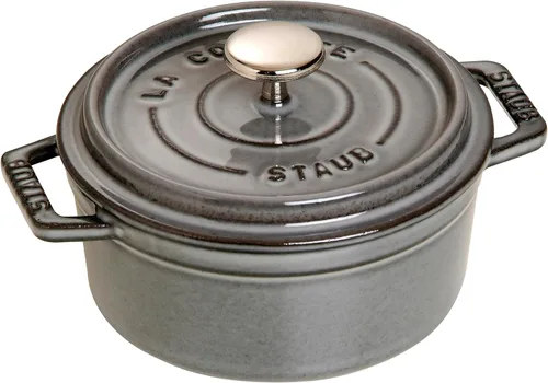 Miniatura 13 de staub La Cocotte Redondo 40500-106 Mini Pico Cocotte Redondo Gris 40500-106 - Maceta esmaltada a dos manos