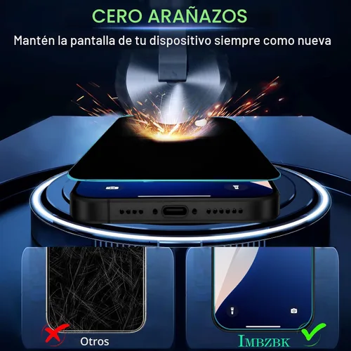 Miniatura 7 de IMBZBK [Eliminación automática de polvo] Paquete de 3 protectores de pantalla de privacidad para iPhone 17 Pro Max [6.9 pulgadas] Accesorios 17 Pro
