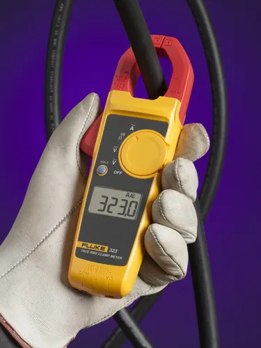 Miniatura 5 de Fluke 323 Medidor de Abrazadera para Electricistas Comerciales/Residenciales, Mide Corriente CA hasta 400 A, Mide Voltaje CA/CC hasta 600 V
