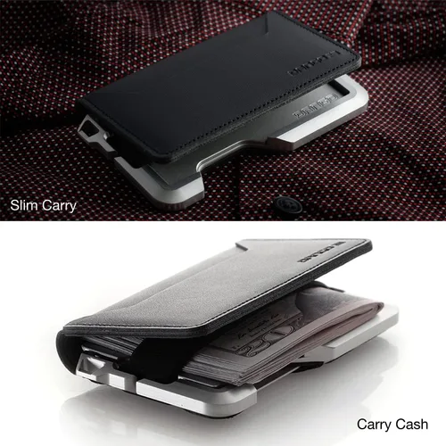 Miniatura 5 de Dango D01 Dapper EDC Wallet - Hecho en Estados Unidos - Cuero genuino, aluminio CNC y bloqueo RFID