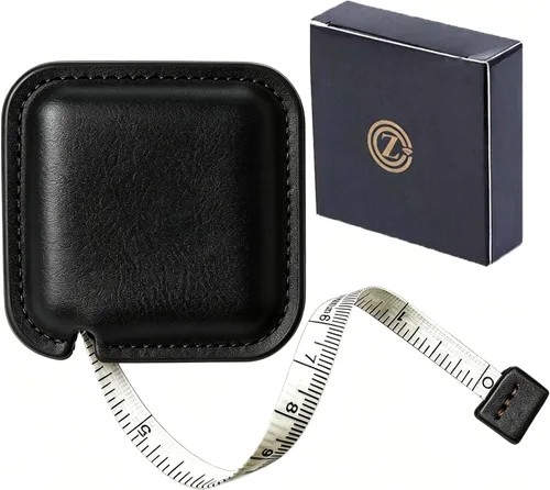 Miniatura 9 de Cinta métrica de cuerpo para coser a medida de tela, cinta métrica para mediciones médicas corporales, 60 pulgadas/4.9 ft, regla retráctil de doble
