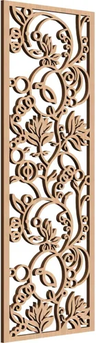 Miniatura 129 de 9 3/8"W x 24 3/8"H x 1/4"T Caspio Decorativos Paneles De Pared De Madera De Calado, Roble Rojo rojo (Red Oak)