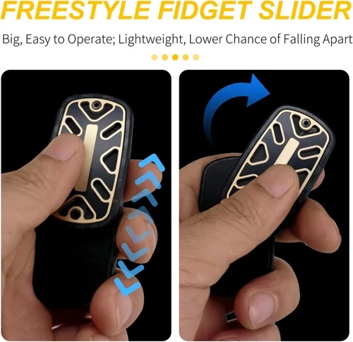 Miniatura 8 de DjuiinoStar Juguete deslizante antiestrés silencioso (fibra de carbono + fibra de vidrio), control deslizante libre de CNC, juguete magnético