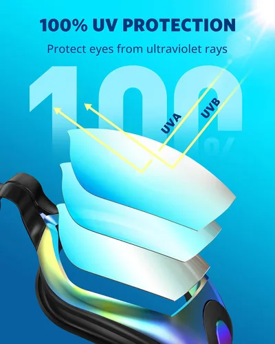 Miniatura 2 de Aegend - Gafas de natación, paquete de 2 gafas de natación sin filtraciones, para adultos, hombres, mujeres y jóvenes Aqua & Clear
