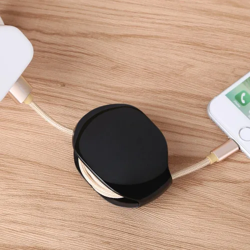 Miniatura 7 de stargoldenbell Enrollador automático de cables, ama de llaves de almacenamiento de cables, organizador de cables retráctil para cables USB, cable