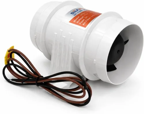 Miniatura 12 de SEAFLO in-Line Marine Bilge Air Blowers- 12V, 3 or 4", 130-270 CFM Ultra-Quiet Operation 4 or 3 Inch for Yacht/Sailboat/Boat- ISO 8846, CE & RoHs