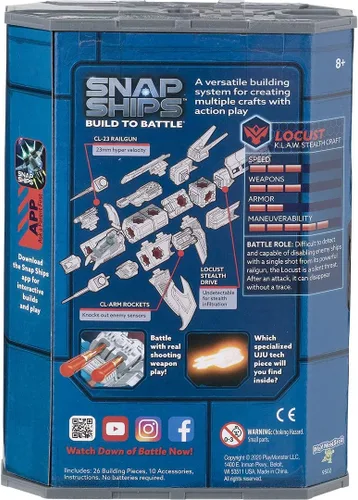 Miniatura 2 de Interplay UK Snap Ships Locust K.L.A.W. Stealth Craft - 36 piezas - A partir de 8 años