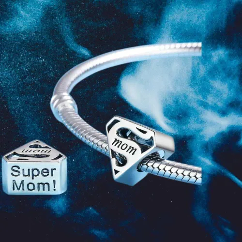 Miniatura 2 de 925 Sterling Silver Charms for Bracelets and Necklaces Flower Mouse Heart Travel Beads Family Tree Charms Jewelry Gift for Women Girls