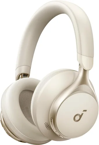 Soundcore de Anker, Space One, Auriculares con cancelación activa de ruido, reducción de voz 2 veces más fuerte, 40 horas de reproducción con ANC,