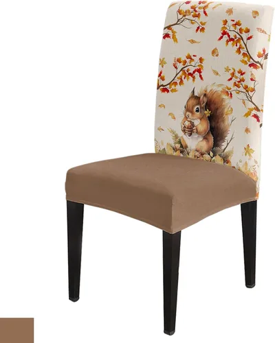 Miniatura 14 de Funda para silla de comedor, diseño de árbol de Navidad, leopardo, rojo, verde, negro, blanco, copos de nieve, protector para silla de invierno