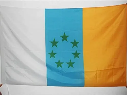 Miniatura 4 de AZ FLAG Bandera Independentista Canaria 3' x 5' para un poste - Banderas nacionalistas Canarias 35.4 x 59.1 in - Banner 3x5 ft con agujero