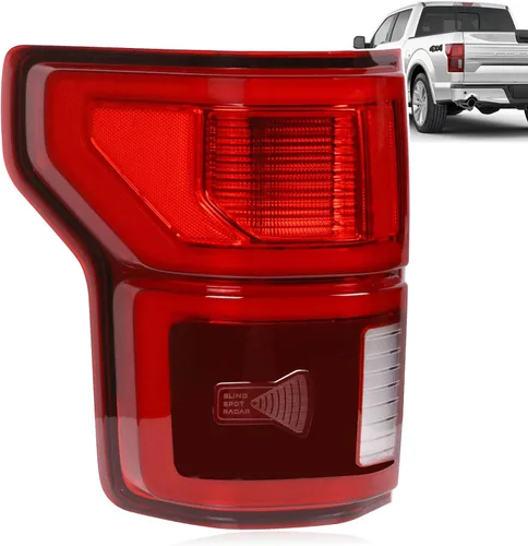 Luz Trasera LED con Punto Ciego Compatible con Ford F150 2018 2019 2020 Lado Izquierdo del Conductor Luz Trasera Lámpara de Freno Trasero Ensamblaje