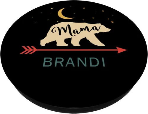 Miniatura 2 de Brandi Name Pop Socket Mama Bear Retro Día de la Madre Regalo – PopSockets Grip y soporte para teléfonos y tabletas