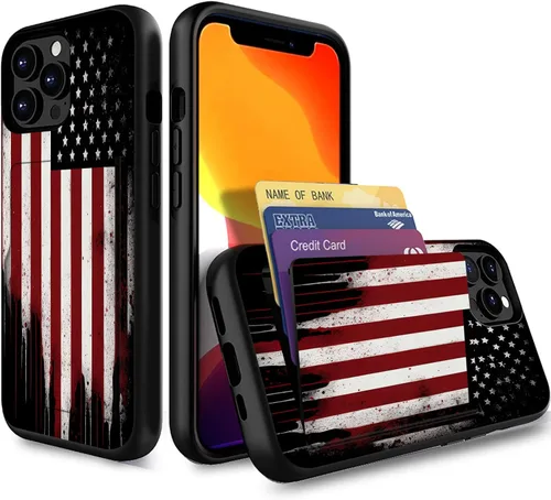 Miniatura 63 de Funda para iPhone Air, funda tipo cartera con ranura para tarjeta oculta, a prueba de golpes, TPU y PC, funda protectora de doble capa para iPhone