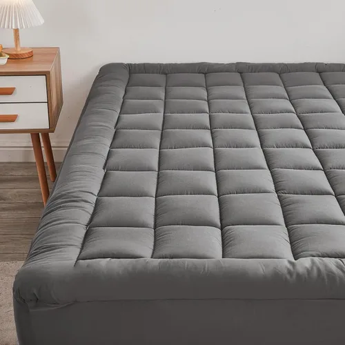 Funda de colchón con elásticos que se estira hasta 18 pulgadas de profundidad, se adapta a colchones de 8"-21" pulgadas, cubrecolchón refrescante,