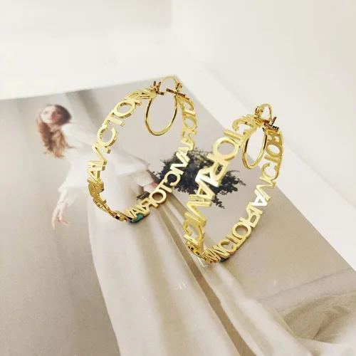 Miniatura 2 de Aretes de oro personalizados con nombre para mujeres y niñas, joyería de moda, aretes personalizados, regalo para amigos
