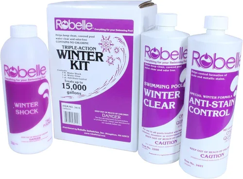Miniatura 7 de Robelle 3400 kit de productos de limpieza de invierno para albercas.